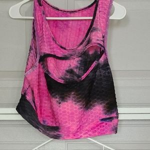 Plus size top and bottom athletic set